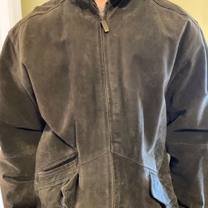 *Striking* Brown crushed leather jacket-Men’s